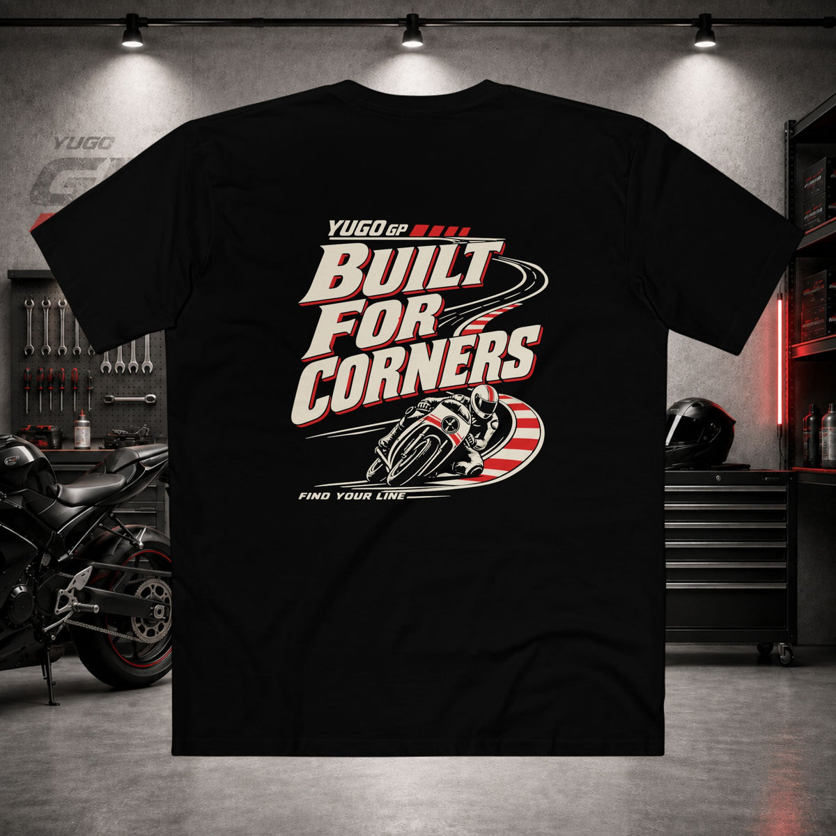 Yugo GP Built for Corners | Back Graphic Tee