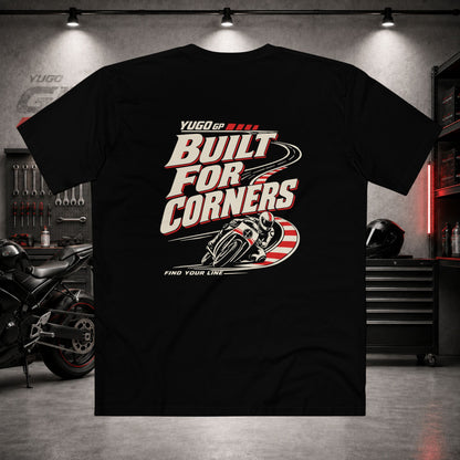 Yugo GP Built for Corners | Back Graphic Tee