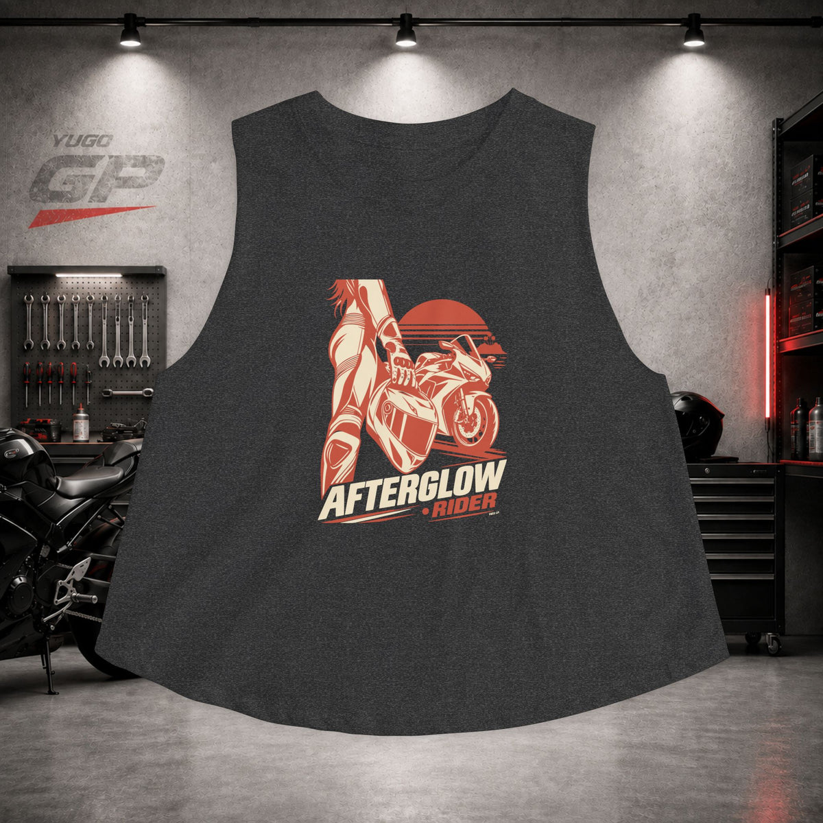 Yugo GP Afterglow Rider | Her Crop Tank