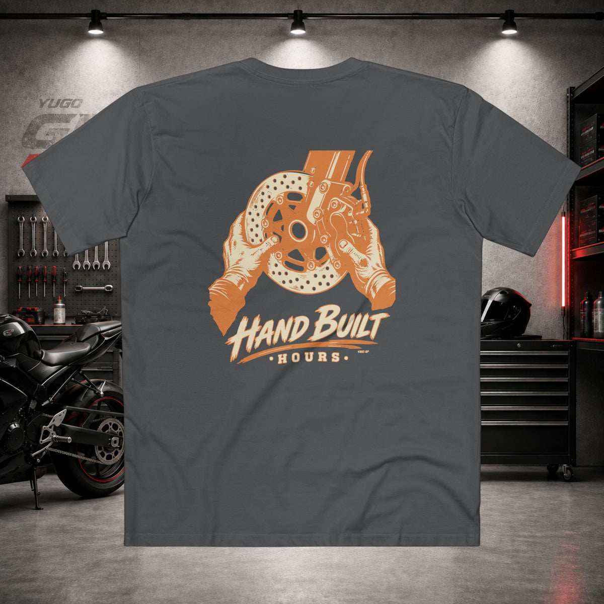 Yugo GP Hand Built Hours | Back Graphic Tee