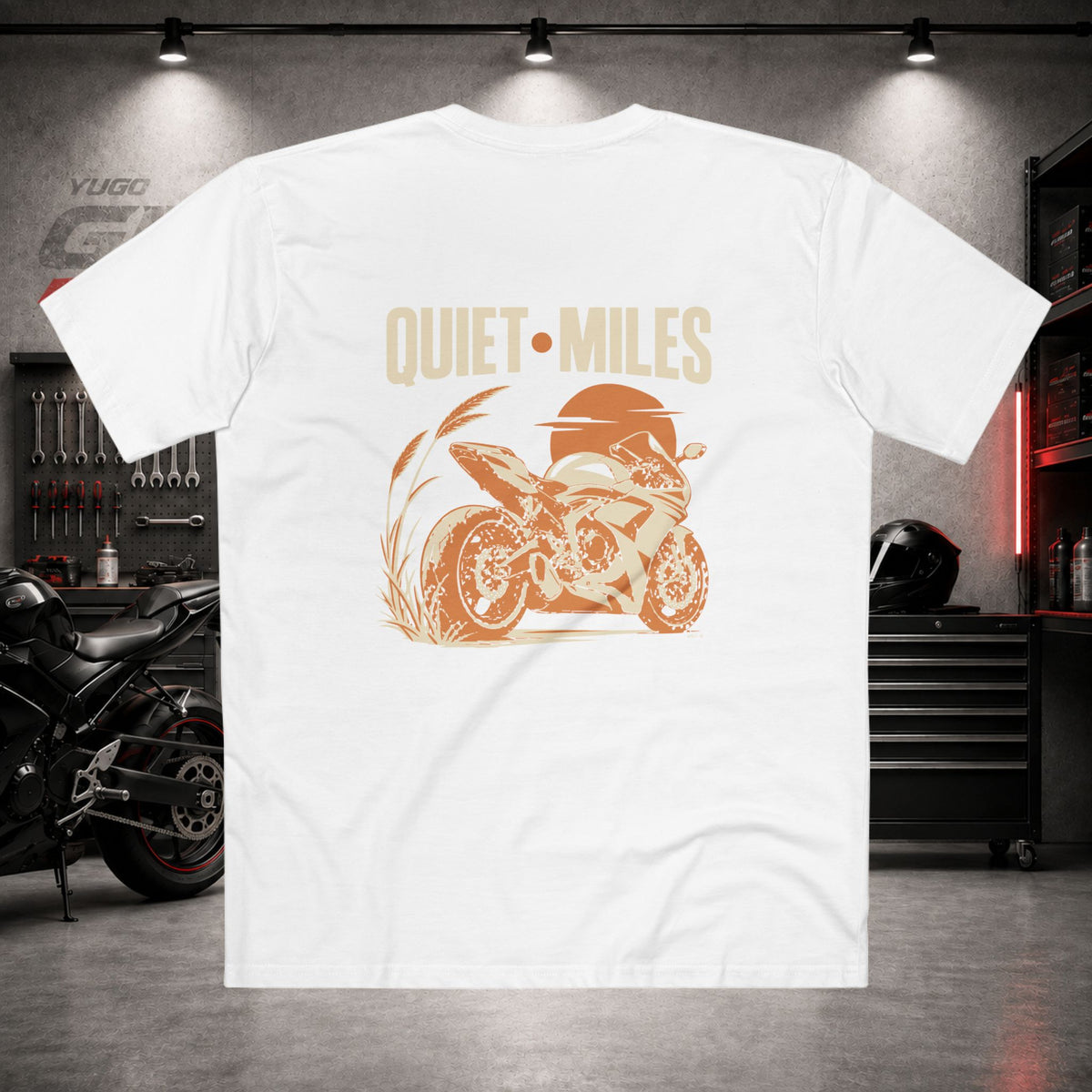Yugo GP Quiet Miles | Back Graphic Tee