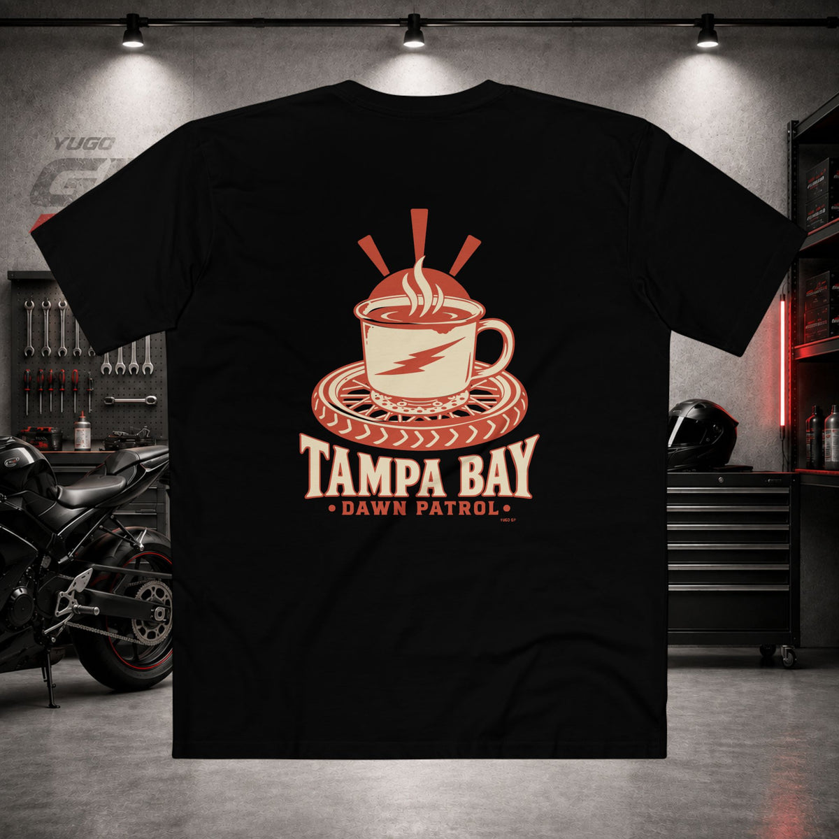 Yugo GP Dawn Patrol Tampa Bay | Back Graphic Tee