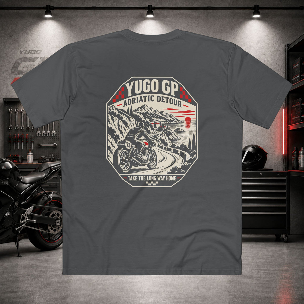 Yugo GP Adriatic Detour | Back Graphic Tee