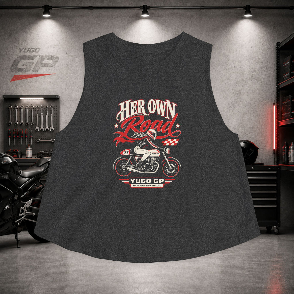 Yugo GP Her Own Road | Her Crop Tank