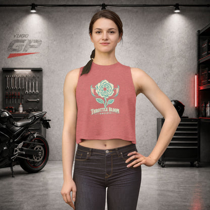 Yugo GP Throttle Bloom Society | Her Crop Tank