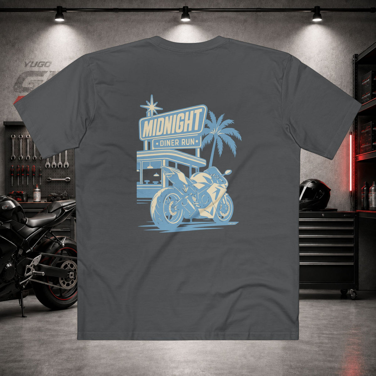 Yugo GP Midnight Diner Run | Back Graphic Tee