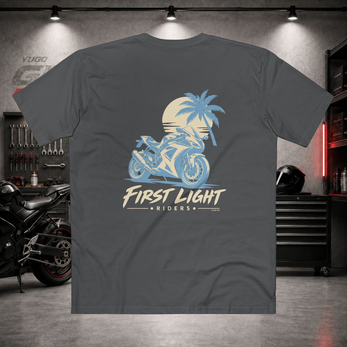 Yugo GP First Light Riders | Back Graphic Tee