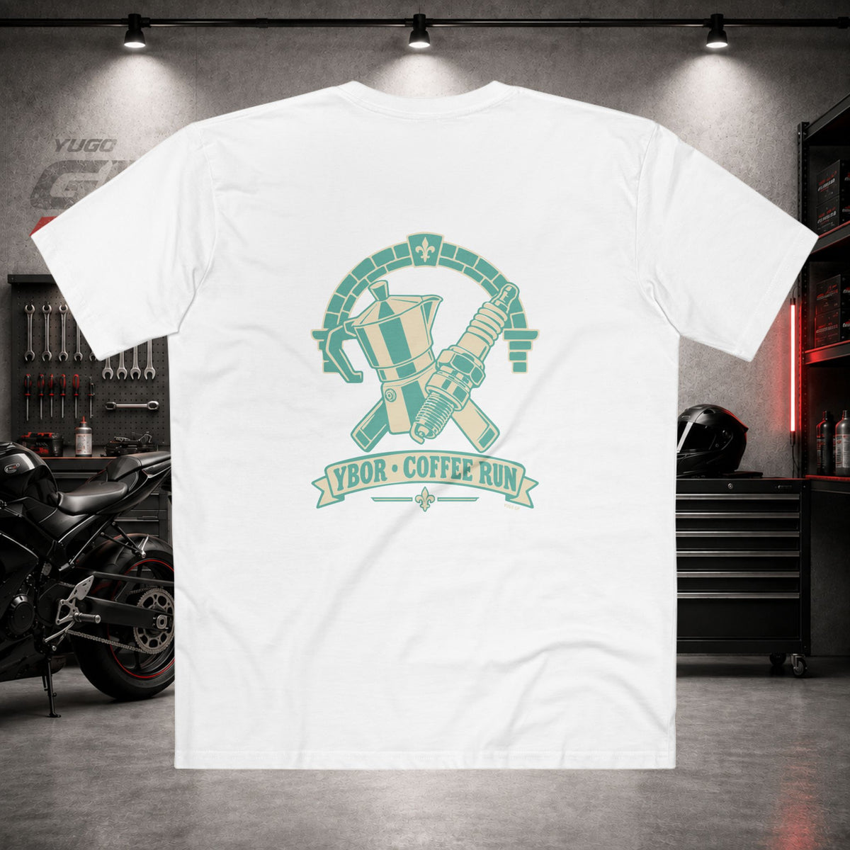 Yugo GP Ybor Coffee Run | Back Graphic Tee