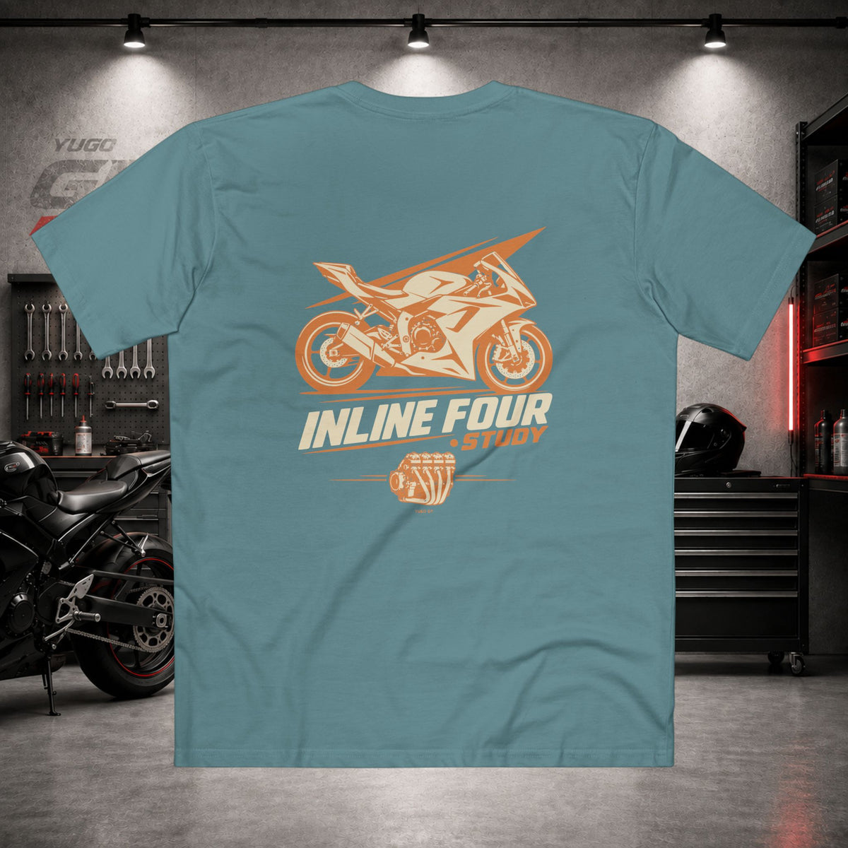 Yugo GP Inline Four Study | Back Graphic Tee