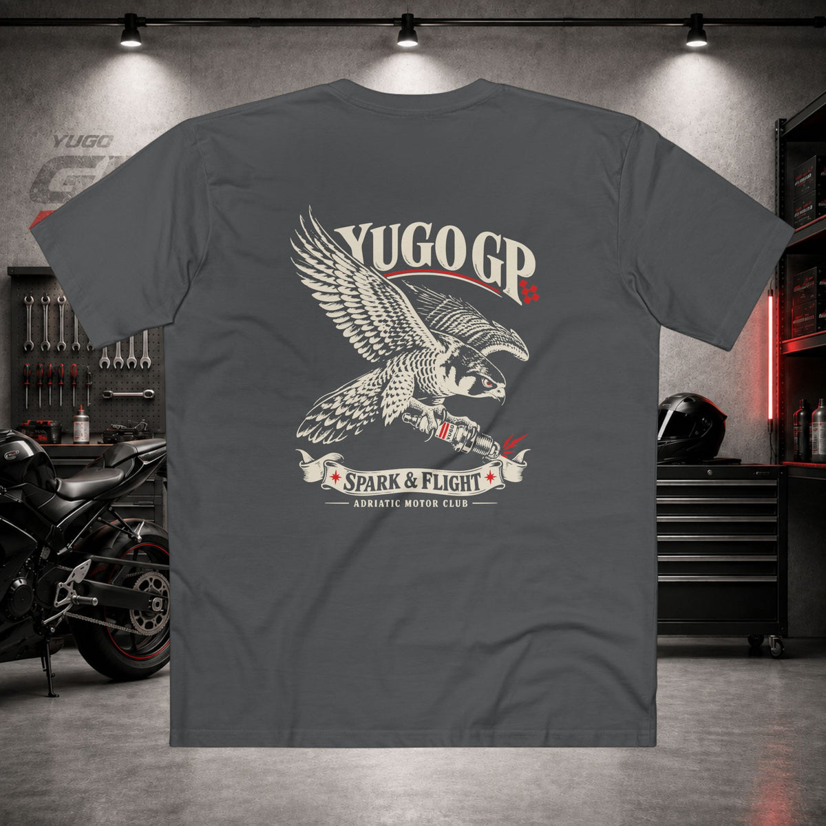 Yugo GP Spark & Flight | Back Graphic Tee