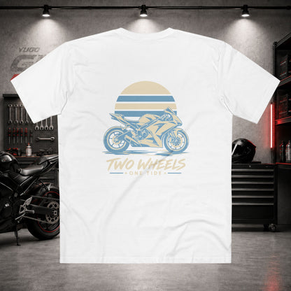 Yugo GP Two Wheels One Tide | Back Graphic Tee