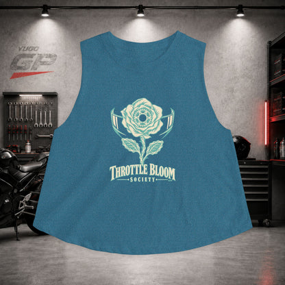 Yugo GP Throttle Bloom Society | Her Crop Tank