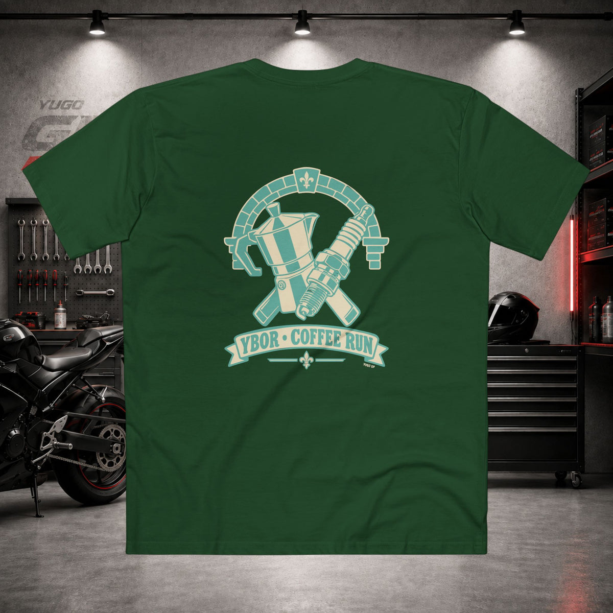 Yugo GP Ybor Coffee Run | Back Graphic Tee