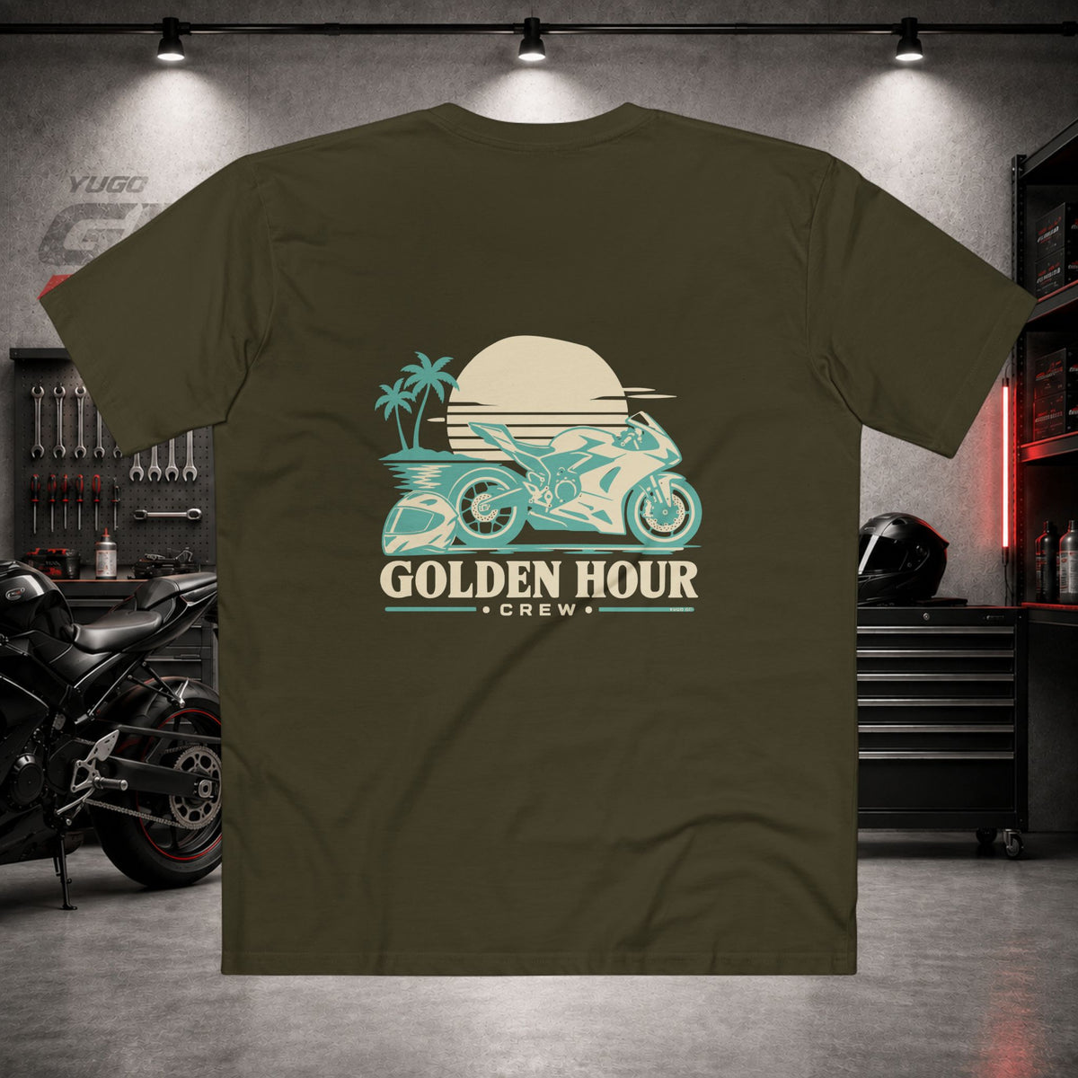 Yugo GP Golden Hour Crew | Back Graphic Tee