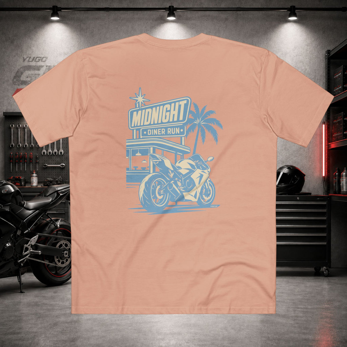 Yugo GP Midnight Diner Run | Back Graphic Tee