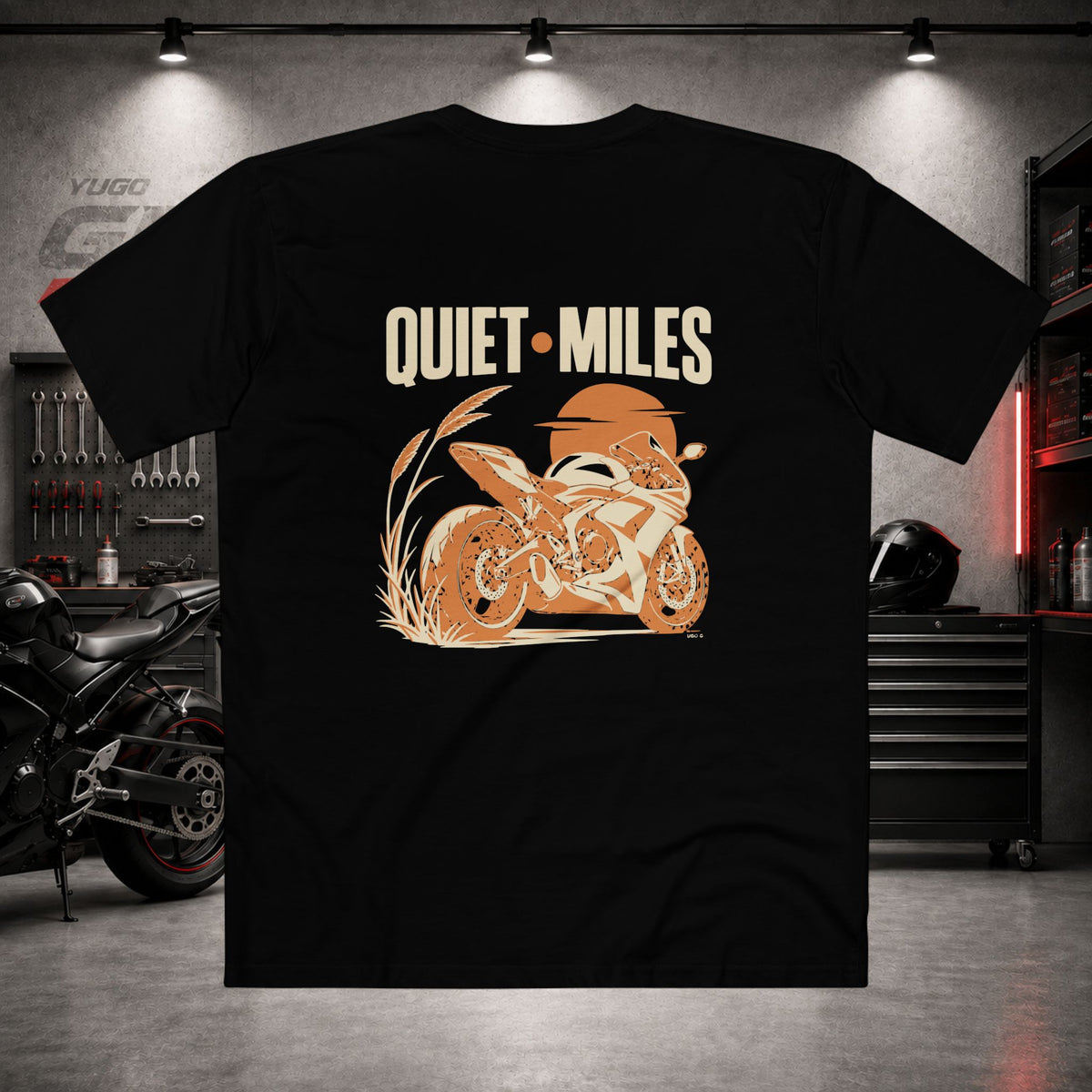 Yugo GP Quiet Miles | Back Graphic Tee