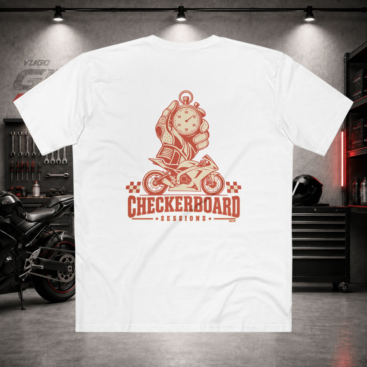 Yugo GP Checkerboard Sessions | Back Graphic Tee