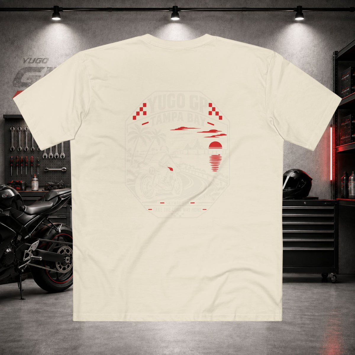 Yugo GP Tampa Bay Skyway Run | Back Graphic Tee