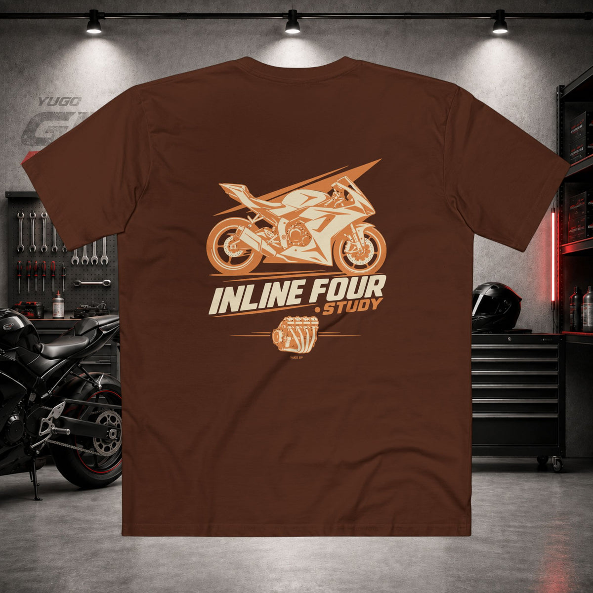 Yugo GP Inline Four Study | Back Graphic Tee