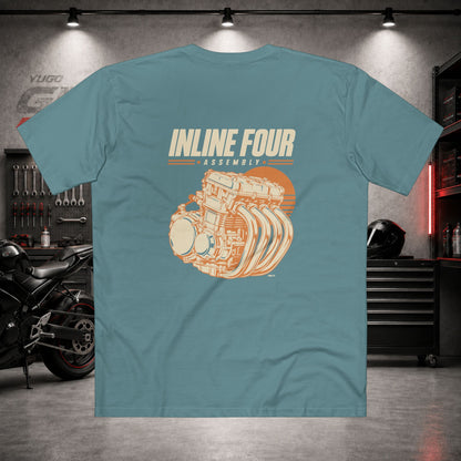 Yugo GP Inline Four Assembly | Back Graphic Tee