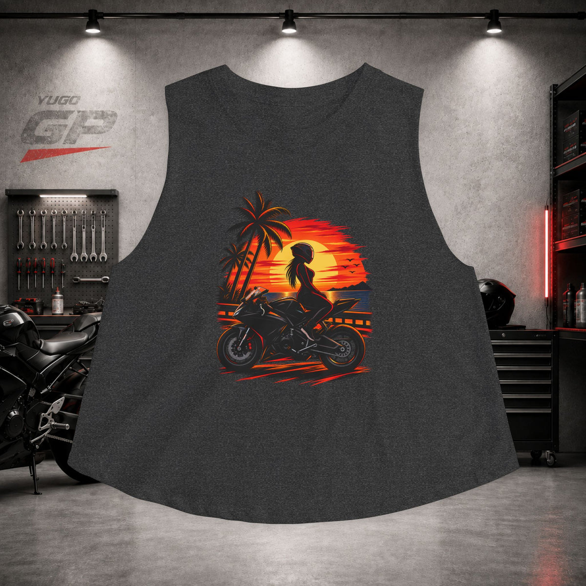 Chasing Sunset | Women's Motorcycle Graphic Tee