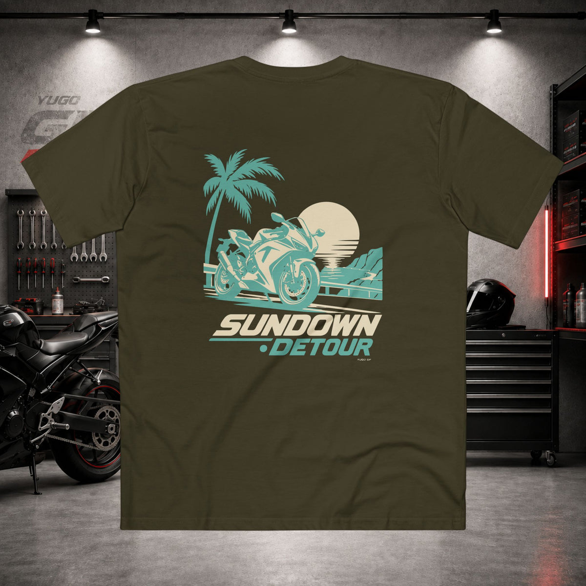 Yugo GP Sundown Detour | Back Graphic Tee