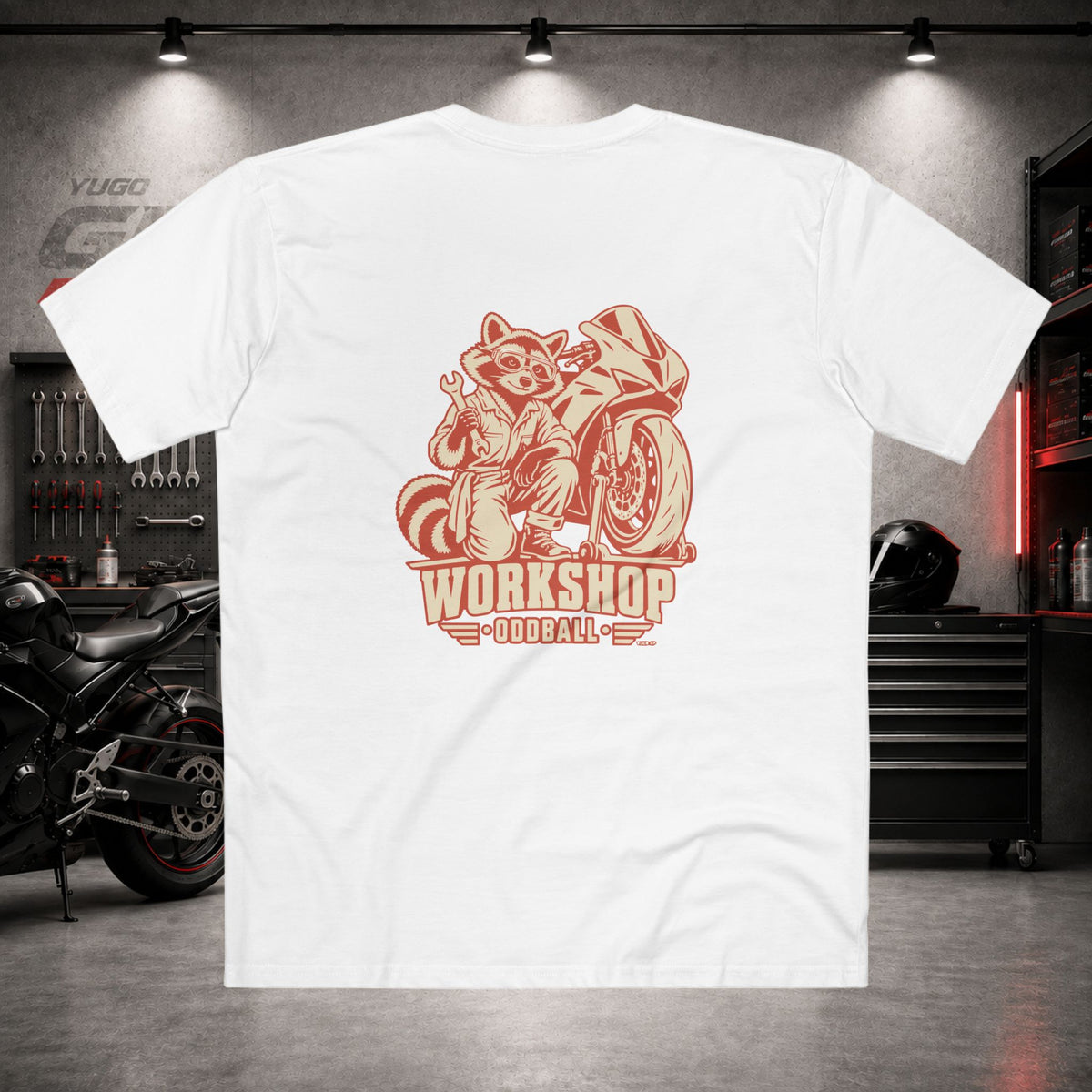 Yugo GP Workshop Oddball | Back Graphic Tee