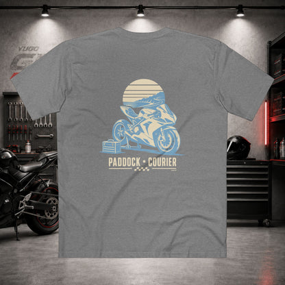 Yugo GP Paddock Courier | Back Graphic Tee