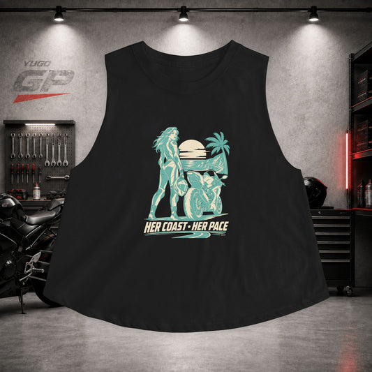 Yugo GP Her Coast Her Pace | Her Crop Tank
