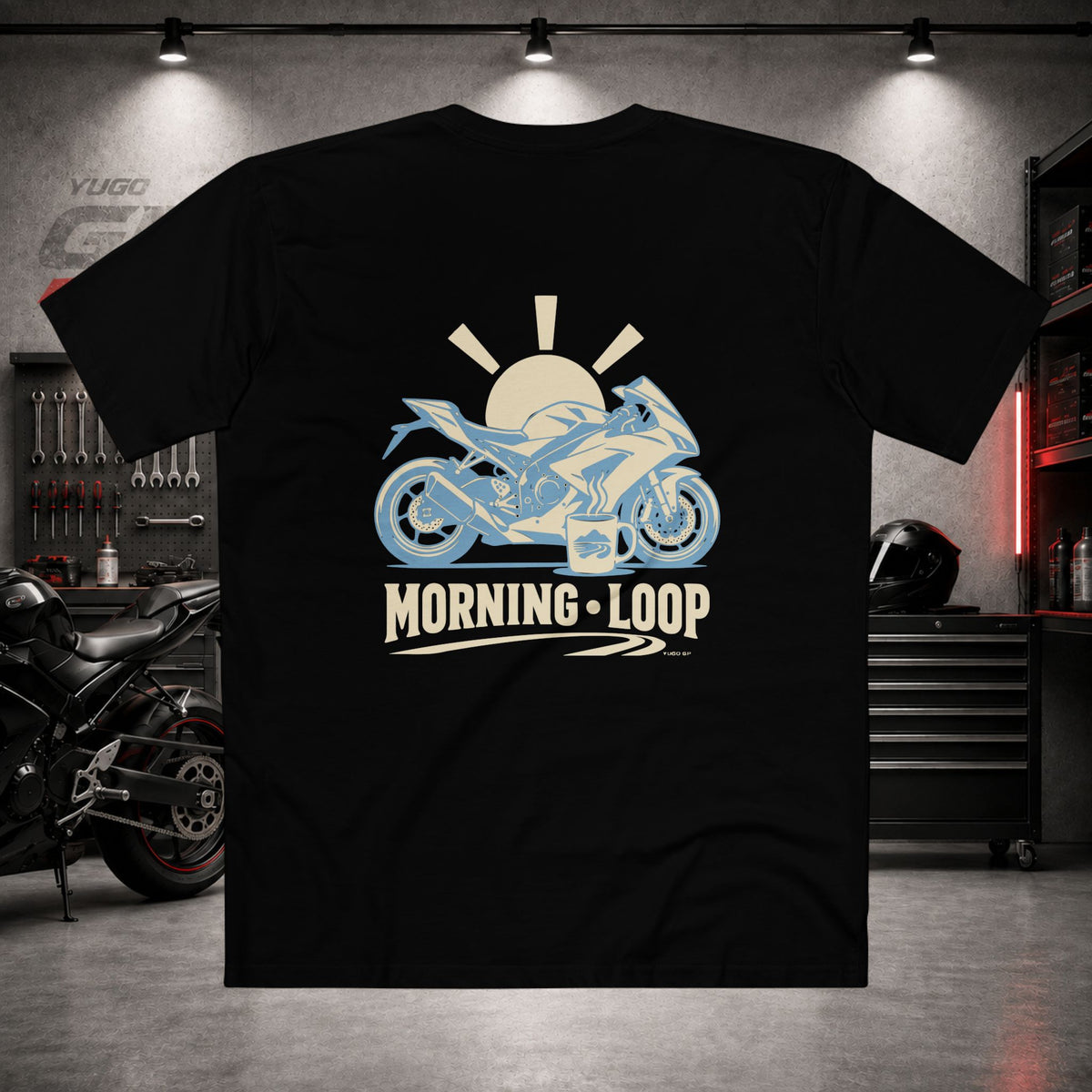 Yugo GP Morning Loop | Back Graphic Tee