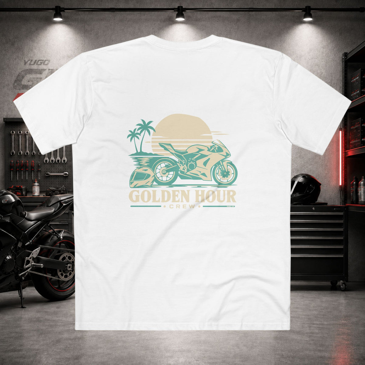 Yugo GP Golden Hour Crew | Back Graphic Tee