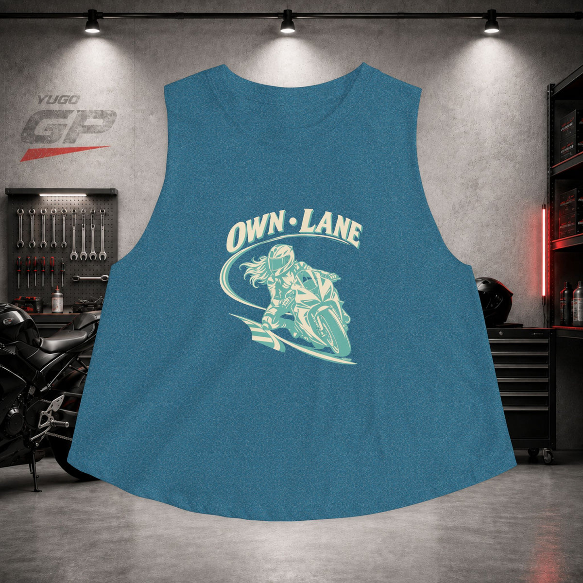 Yugo GP Own Lane | Her Crop Tank