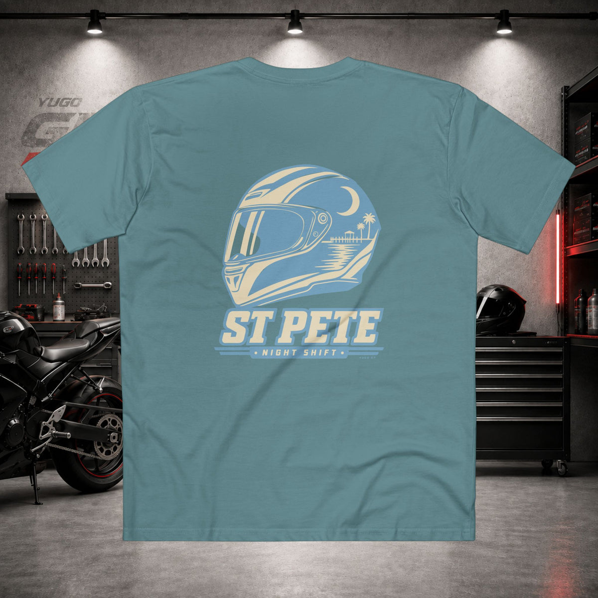 Yugo GP St Pete Night Shift | Back Graphic Tee