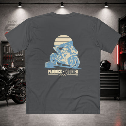 Yugo GP Paddock Courier | Back Graphic Tee