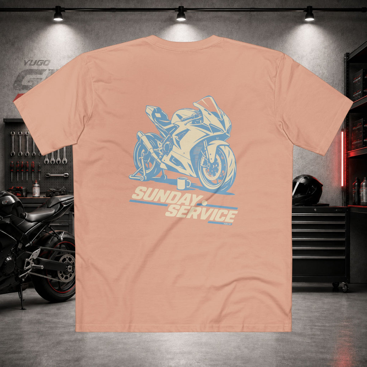 Yugo GP Sunday Service | Back Graphic Tee
