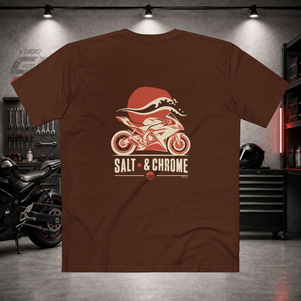 Yugo GP Salt & Chrome | Back Graphic Tee