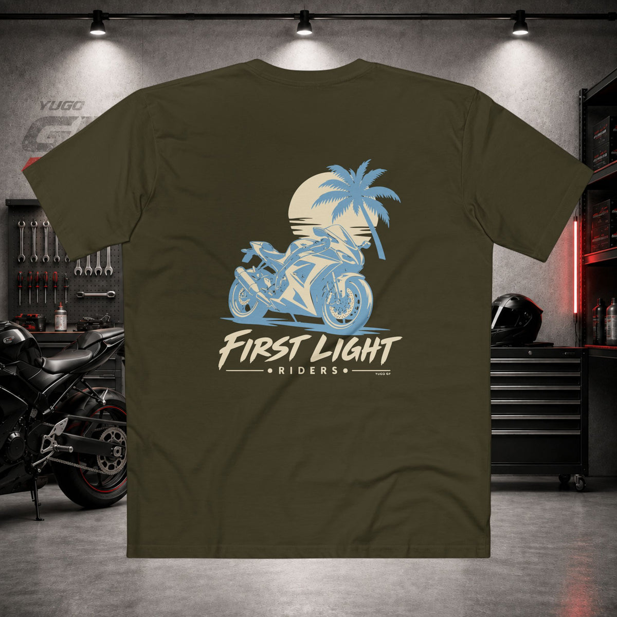 Yugo GP First Light Riders | Back Graphic Tee