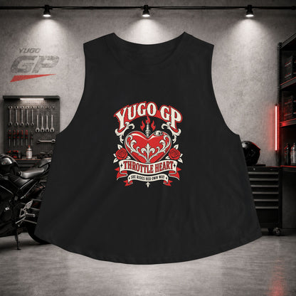 Yugo GP Throttle Heart | Her Crop Tank