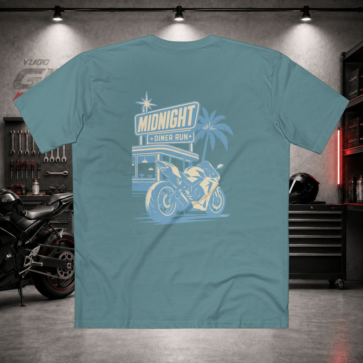 Yugo GP Midnight Diner Run | Back Graphic Tee