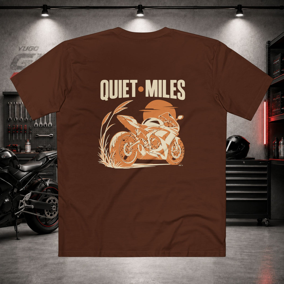 Yugo GP Quiet Miles | Back Graphic Tee