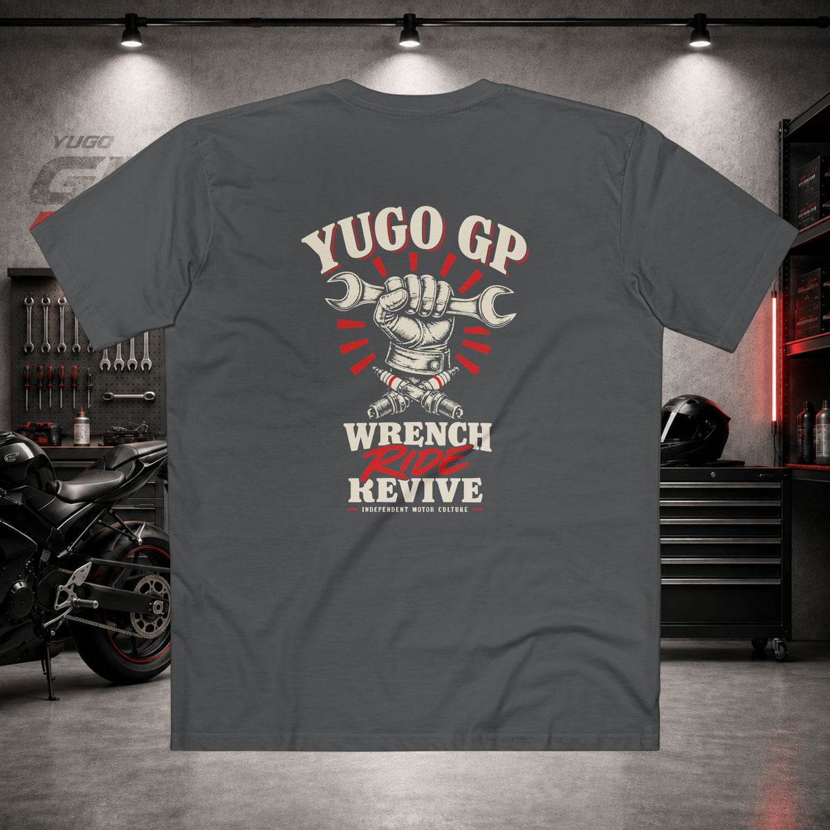 Yugo GP Wrench Ride Revive | Back Graphic Tee
