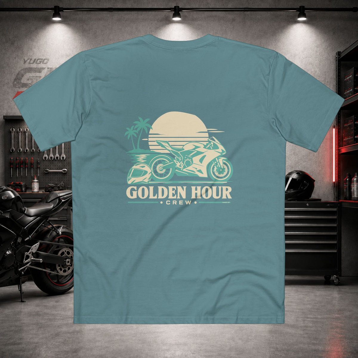 Yugo GP Golden Hour Crew | Back Graphic Tee