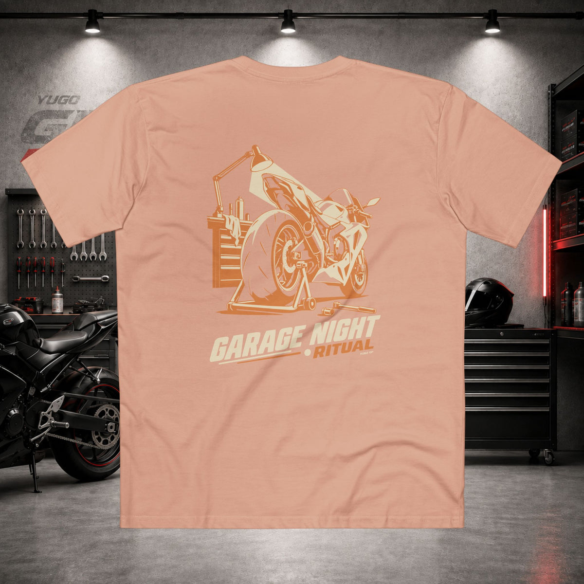 Yugo GP Garage Night Ritual | Back Graphic Tee
