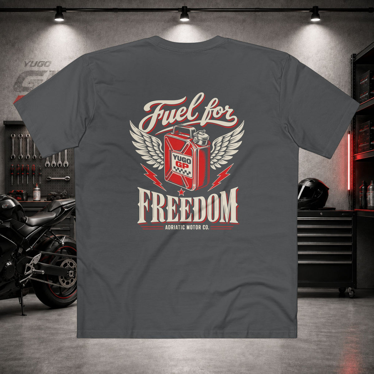 Yugo GP Fuel for Freedom | Back Graphic Tee