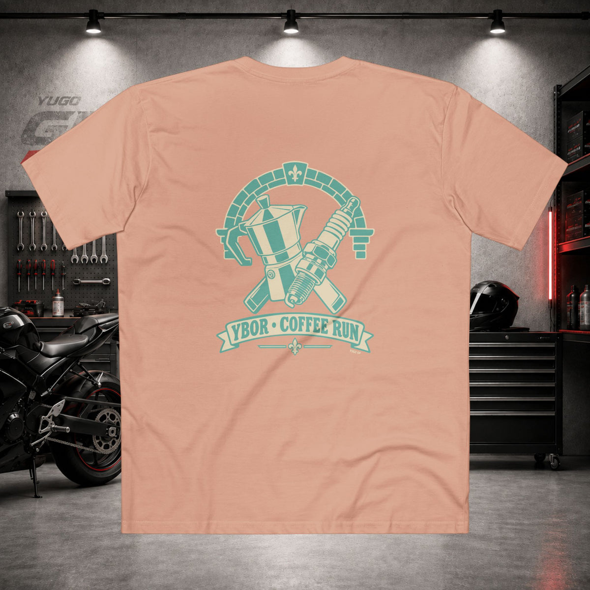 Yugo GP Ybor Coffee Run | Back Graphic Tee