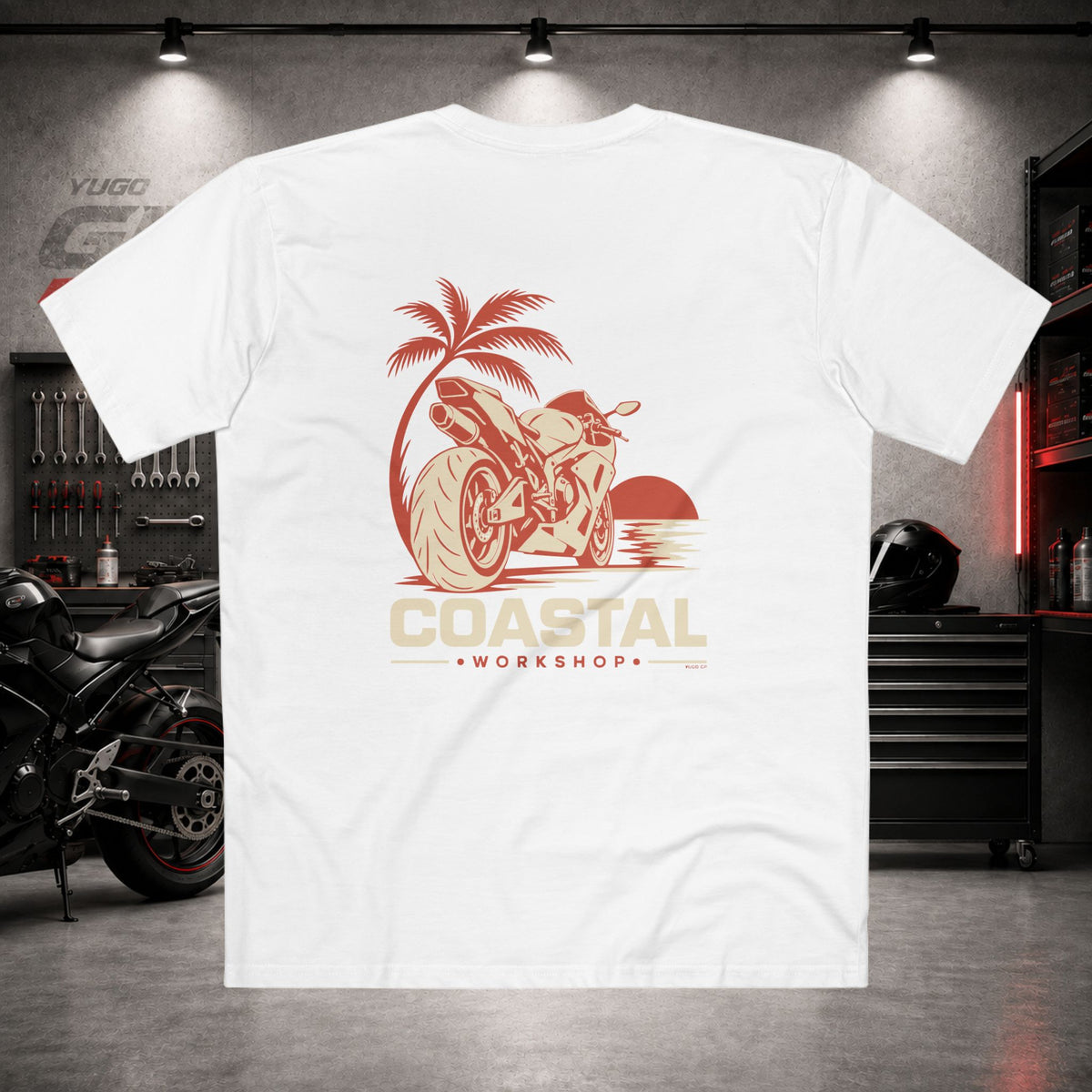 Yugo GP Coastal Workshop | Back Graphic Tee