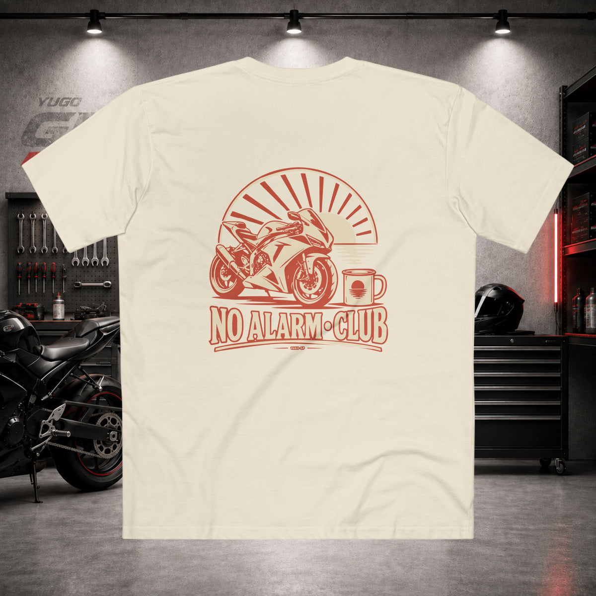Yugo GP No Alarm Club | Back Graphic Tee
