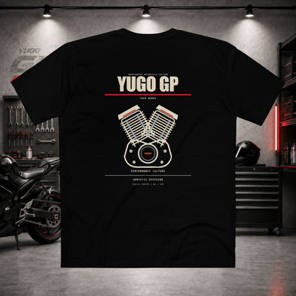 Yugo GP Twin Works | Back Graphic Tee