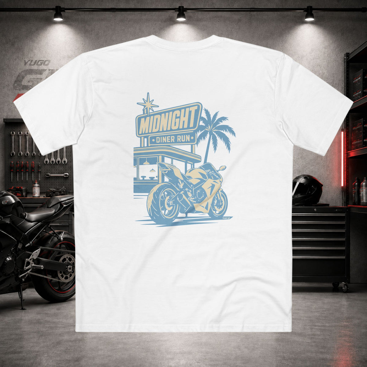 Yugo GP Midnight Diner Run | Back Graphic Tee
