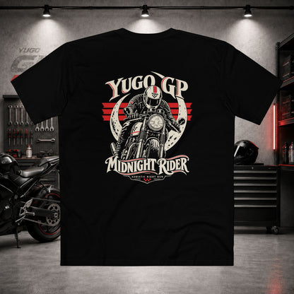 Yugo GP Midnight Rider | Back Graphic Tee